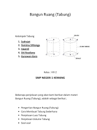 Bangun Ruang Tabung Yemima