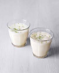 Eggnog Lime Lassi Holiday Drink Recipe Martha Stewart Living A Delicious Cross Between Eggnog And The Indian Y Original Eggnog Recipe Recipes Eggnog Recipe