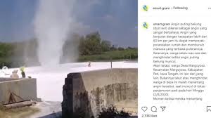 Tepung Yang Dijemur Berhamburan Warga Pati Keroyok Angin Puting Beliung