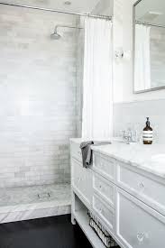 Walk In Standing Shower Without Glass Wall Or Door Walk In Shower With Shower Curtain It Can Upstairs Bathrooms Bathroom Remodel Master Bathroom Inspiration