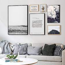 摄影风景客厅组合装饰画北欧卧室挂画床头画沙发背景墙壁画有框 gallery wall decor home decor