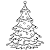 Clip Art Black And White Christmas Trees