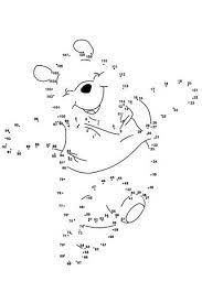 winnie the pooh dot to free kids coloring pages math de coloriage vacances gratuites