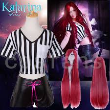 16.790 partidas jugadas, ¡juega tú ahora! Juego Lol League Of Legends Katarina Du Couau Uniforme Tops Pantalones Cortos Vestuario Cosplay Traje De Vestir Pelucas Largas Rojas Para Mujeres Halloween Trajes De Juego Aliexpress
