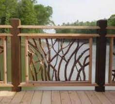 This panel looks good combined with the picket panel. Custom Railing Aussengelander Deck Gelander Terrasse Selber Machen