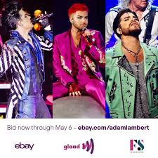 I can remember reading conversations with his brother neil and the last thing adam had. Adam Lambert Partners With Glaad To Launch Charity Auction Of Outfits