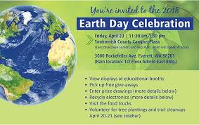 Earth day is celebrated april 22 every single year, both held annually during spring in the northern hemisphere, and autumn in the southern hemisphere. Earth Day Events Snohomish County Wa Official Website