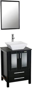 Pedestal bathroom sink perfect for bathrooms where space is limited—or larger bathrooms where you're seeking a sleek style—the sacramento pedestal sink features smooth lines and round edges. Buy Eclife 24 Modern Bathroom Vanity Sink Combo Units Cabinet And Sink Stand Pedestal With White Square Ceramic Vessel Sink With Chrome Bathroom Solid Brass Faucet And Pop Up Drain Combo A07b02
