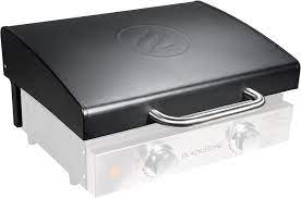 Buy blackstone 22 outdoor griddle with hood, legs, and bulk adapter hose at walmart.com. Amazon Com Blackstone 5010 Table 22 Inch Hard Cover Hood Fits Front And Rear Grease Model Premium Accessories Keep Griddle Top Clean Heat Resistant Grip Black Patio Lawn Garden