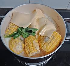 Puding cendol jagung manis via syapex.blogspot.com. Resepi Jagung Cheese Leleh Viral Lemak Berkrim