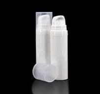 Pure 30 ML White PP Airless Bottle with Frosted Cap