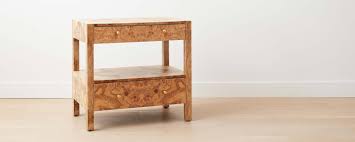 Olive Ash Burl Wood Wide Nightstand Burled Wood Interior Furniture Wood Nightstand