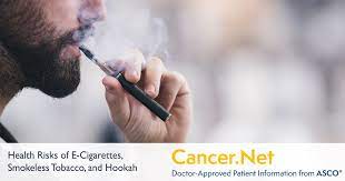 These cases of severe lung disease among people who vape raise important questions about the safety of vaping. Health Risks Of E Cigarettes Smokeless Tobacco And Waterpipes Cancer Net