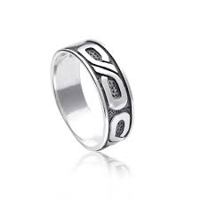 Materia Unisex Ring Unendlich 925 Silber Antik Rhodiniert Materia Schmuck By Matthias Wagner