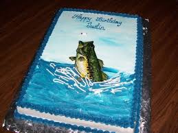 See more ideas about fish cake, cupcake cakes, cake decorating. Bass Fish Cake Birthday Sheet Cakes Fish Cake Cute766