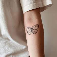 Hand Poked Butterfly For Meg Booking Are Open On September And October Tattoos Minimalist Tattoo Butterfly Tattoo