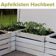 Creadienstag Hochbeet Aus Alten Obstkisten Mit Schildern Aus Schiefertafeln Hochbeet Alte Obstkisten Garten