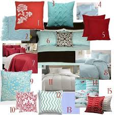 Love The Tiffany Blue And Red Color Pallet Master Bedroom Red Bedding Bedroom Red Room Colors