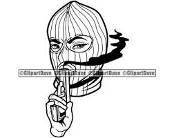 Pin kayla ski mask rapper art drawings mask drawing. Woman In Ski Mask Etsy
