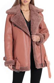 Avec Les Filles Faux Shearling Biker Jacket Nordstrom Faux Leather Biker Jacket Avec Les Filles Biker Jacket