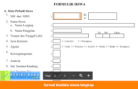 Administrasi kepala sekolah yang mencakup kesiswaan. Format Biodata Siswa Lengkap Doc Administrasi Guru