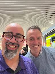 Coffee with this outstanding leader. My friend Paul Flavel I am so grateful  for Paul who has helped me navigate this new landscape of the aid and  development world. (10 years national