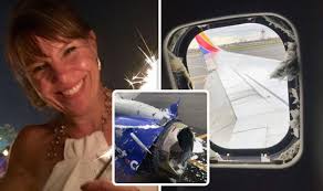Woman sucked out of plane