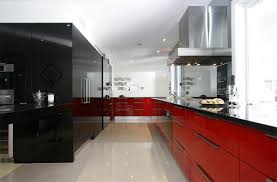 Color Scheme Idea 20 Red Black And White Kitchen Designs Home Design Lover Black And Red Kitchen White Kitchen Decor Red And White Kitchen