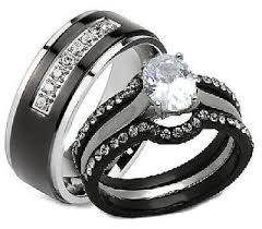 Newchic offer quality black wedding band at wholesale prices. His Hers Wedding Ring Sets Ladies Men S And Couple Wedding Rings Edwin Earls Jewelry