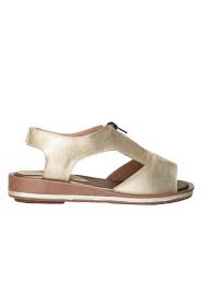 Sandalia Plana Para Mujer H-NOHEMY ORO CUERO ZAVATTY - Compra Ahora |  Dafiti Colombia