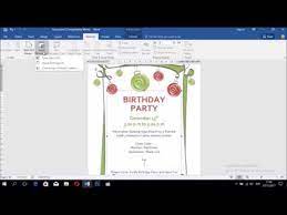 Contoh surat undangan resmi perusahaan. Cara Membuat Undangan Ulang Tahun Dengan Mail Merge Di Ms Word 2016 Youtube