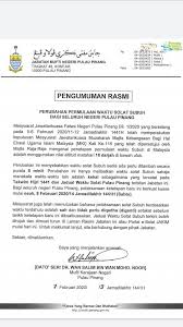 Portal rasmi kerajaan negeri pulau pinang. Waktu Solat Nilai Terkini