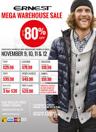 Ernest mega warehouse sale