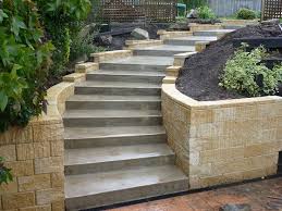 Environmental stewardship is part of what we do at landscape forms >>. Concrete Exterior Stairs Using Menards Retaining Wall Blocks Concrete Backyard Garden Stairs Exterior Stairs