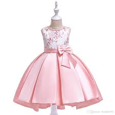 Children S Dress Knee With Bow Girls From 4 To 11 Years Old Children S Evening Ball Dresses For Wedding Princess Dress For Graduation Party