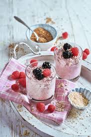 Himbeer Cheesecake Overnight Oats Lebensmittel Essen Himbeer Cheesecake Himbeeren