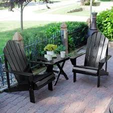 Black Adirondack Chairs Create A Lounge Maybe With Monogrammed Pillows Adirondack Chairs Patio Outdoor Chairs Patio Decor