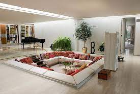 Exquisite Sunken Living Space Drapes You In Luxury Decoist Sunken Living Room Unique Home Decor Small Living Room