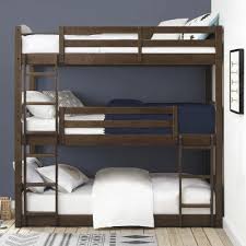 Better Homes Gardens Tristan Triple Bunk Bed Mocha Triple Bunk Bed Triple Bunk Beds Twin Bunk Beds
