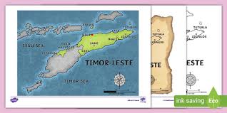 It comprises the eastern half of the island of timor, the nearby islands of atauro and jaco. Timor Leste Map Pack Teacher Made