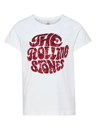 Get this season's hottest women's sequin clothing including sequin dresses, tops & cute af bodysuits. Kids Only Kids White Sequin Rolling Stones T Shirt 7 13 Years Tu Clothing