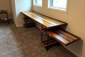 Looking to build your own diy bed frame but. Diy Industrial Pipe Desk With Adjustable Shelves Simplified Building