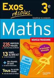 Exercices sur il y a jours ca y est, vous voilà à la dernière étape du collège avec de nombreux exercices de maths en ème au programme de la classe de troisième. Exos Resolus Maths 3e Broche Andre Sarnette Paul Fauvergue Josyane Curel Achat Livre Fnac