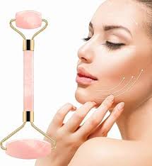 Getmecraft Rose Quartz Face Roller Anti Aging Jade Roller Therapy 100%  Natural Jade Facial Roller Double Neck Healing Slimming Massager :  Amazon.in: ...