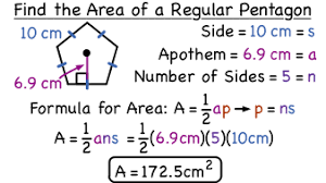 To find the area of a regular polygon, you use an apothem — a segment that joins the polygon's center to the midpoint of any side and that is perpendicular to that side (segment hm in the following figure is an apothem). How Do You Find The Area Of A Regular Polygon When You Know The Length Of The Apothem Virtual Nerd Can Help