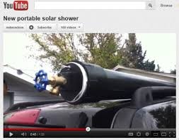 External Roof Top Solar Shower From 4 Inch Pvc Tube For Van Roof Solar Shower Camping Shower Camping Trailer