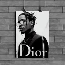 Everyone wants a piece of. Asap Rocky Dior Poster Wall Art Print Etsy Asap Rocky Dior Asap Rocky Asap Rocky Wallpaper
