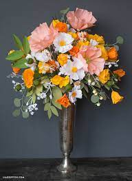 These paper flowers are perfect for baby showers, home decor and weddings. Giant Paper Flower Bouquets For Cricut Lia Griffith