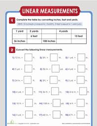 linear measurement worksheet education com