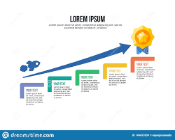 Infographic Step Template And Powerpoint Full Color Stock